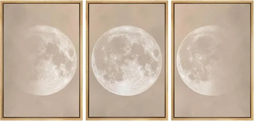 Miniatura 12 de SIGNWIN Lienzo enmarcado para pared, juego de arte dramático de cielo tormentoso, ilustraciones de paisaje nuboso Moody, arte moderno decorativo