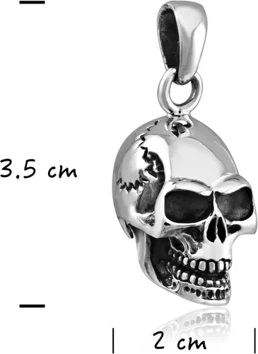 Miniatura 3 de withlovesilver 925plata esterlina encanto colgante de calavera
