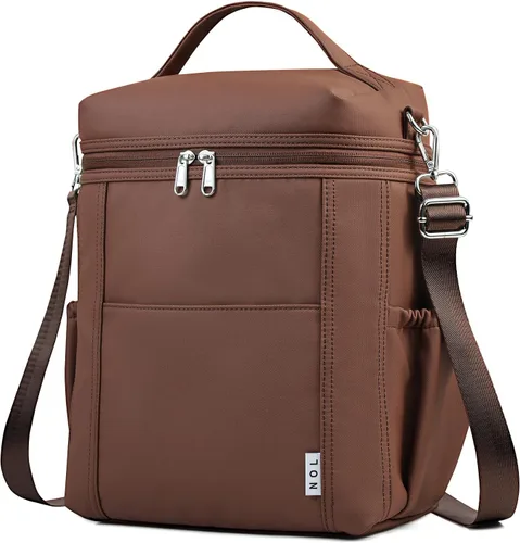 Miniatura 55 de NOL Natural Organic Lifestyle - Loncheras aisladas para mujer, bolsa enfriadora, ligera, de nailon, impermeable, para el trabajo