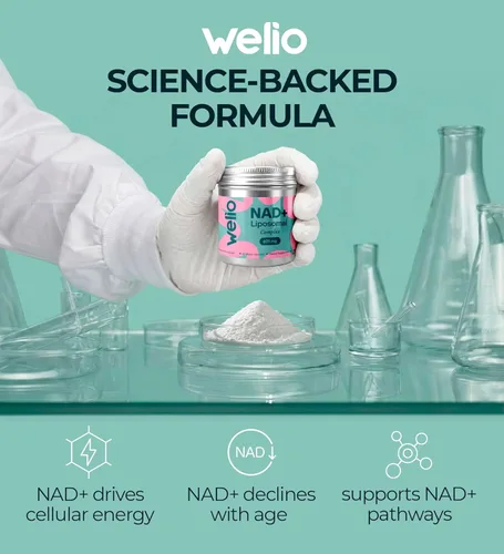 Miniatura 8 de Suplemento liposomal NAD 601mg NAD+ de alta pureza probado por terceros Anti-envejecimiento y salud celular Alternativa de suplemento NMN