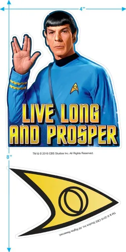 Miniatura 3 de Popfunk Star Trek Spock Live Long and Prosper T Shirt & Stickers