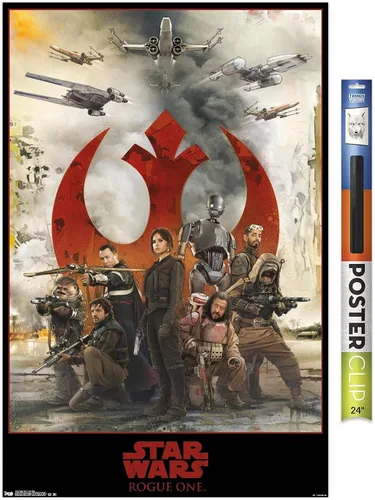 Miniatura 13 de Trends International Star Wars: Rogue One - Póster de pared de montaje, 14.725 x 22.375 pulgadas, versión enmarcada de madera de granero