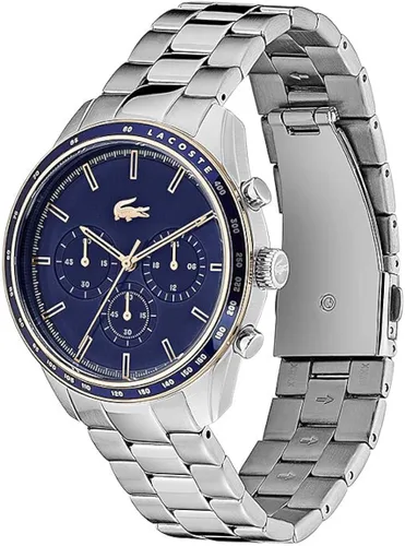 Miniatura 2 de Lacoste Reloj Boston de cuarzo para hombre con correa de acero inoxidable plata 20 Modelo 2011081 Plateado Reloj de cuarzo cronógrafo
