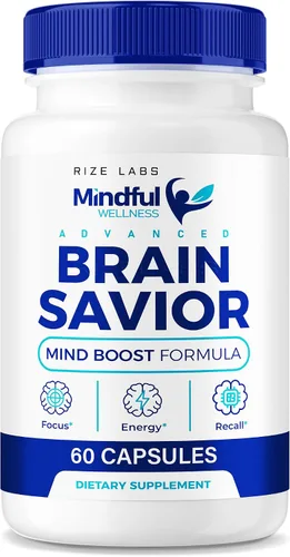 rize labs - Cápsulas para salvar el cerebro de Mindful Wellness – Fórmula diaria de enfoque y claridad con una mezcla equilibrada para el estado de