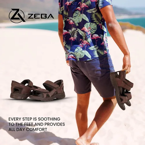 Miniatura 6 de Z Sandalias de cuero manos libres Zeba para hombre