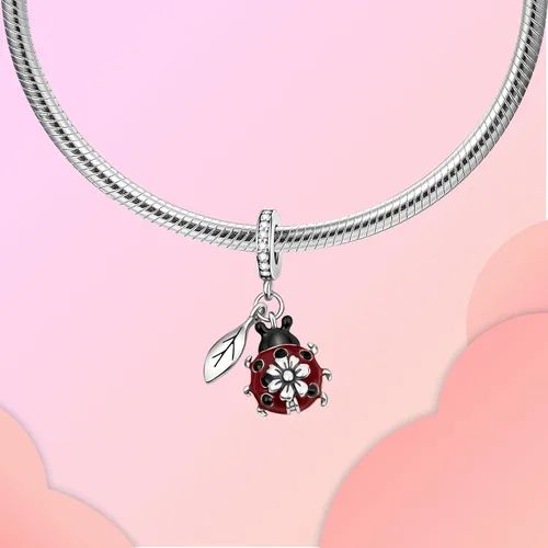 Miniatura 124 de LUXILLA Abalorio de plata de ley 925 para madre, hija, abuela, para familia, amor, madre, hija, abuela, para pulseras, collares, dijes, abalorios