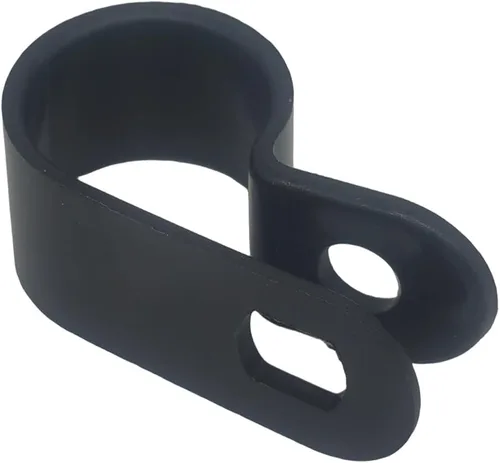 Miniatura 5 de 100 Uds Abrazadera De Cable 1/2 "R-Tipo Clip De Cable Abrazadera De Alambre Clips De Sujetadores De Cable De Nylon Para La Gestión De Cables - Negro