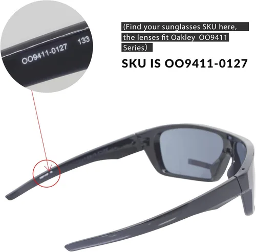 Miniatura 6 de Lentes de repuesto Walleva para gafas de sol Oakley Straightback Múltiples opciones disponibles