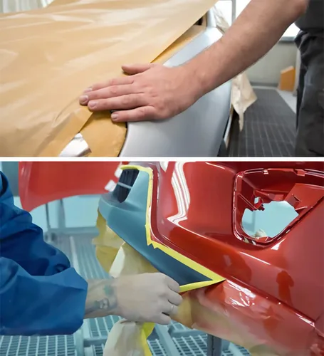 Miniatura 6 de Papel de enmascarar, papel de enmascaramiento de pintura con adhesivo, rollo de papel para pintores de 20 pulgadas x 50 pies, papel para pintores
