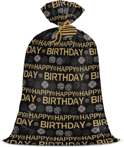 Miniatura 8 de WRAPAHOLIC Bolsa de regalo de plástico grande de 56 pulgadas, globo colorido con diseño de confeti para cumpleaños, fiestas o celebraciones de 1