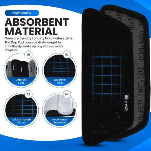 Miniatura 6 de Recogedor de goteo para refrigerador para bandeja de agua, protege la bandeja dispensadora de hielo y agua de derrames, acumulación de minerales
