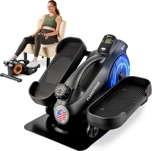 Lifepro Portable Under Desk Elliptical Exercise Machine - Manual Pedal Exerciser for Home Workouts, Muscle Toning, Energy Boost - Mini Foot & Leg