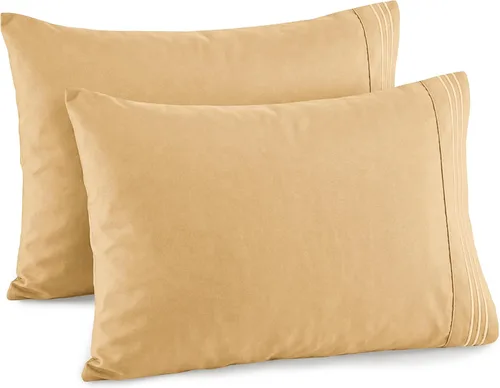 Miniatura 22 de Elegant Comfort Juego de fundas de almohada de 2 piezas de calidad hotelera, lujosas y suaves fundas de almohada de calidad egipcia de 1500 hilos
