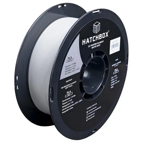 Miniatura 17 de HATCHBOX - Filamento para impresora 3D de PLA mate, precisión dimensional +/- 0.03 mm, carrete de 1 kg, 1.75 mm, color Kraft Papel kraft
