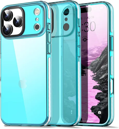 Miniatura 80 de AICase Funda protectora para iPhone 16 compatible con iPhone 16, delgada, ligera, transparente [no amarillenta] Diseño vibrante