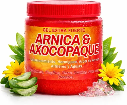 Miniatura 3 de Paquete de Árnica + Axocopaque – Flores de Arnica Gel 4.23 oz + Aceite Axocopaque de Arnica 8 onzas líquidas Gel de masaje botánico natural