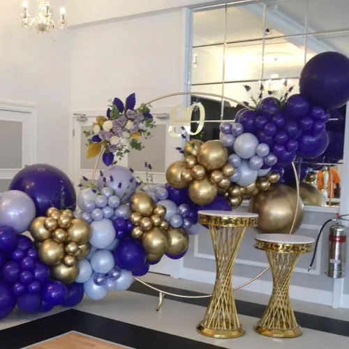 Miniatura 5 de KBZVNAF - Globos de látex morados oscuros para fiestas - Paquete de 50 globos de 12 pulgadas de helio, globos morados mate para cumpleaños, bodas