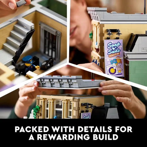 Miniatura 3 de LEGO Police Station 10278 – Kit de construcción; un modelo altamente detallado para mostrar para adultos, versión 2021 (2,923 piezas)