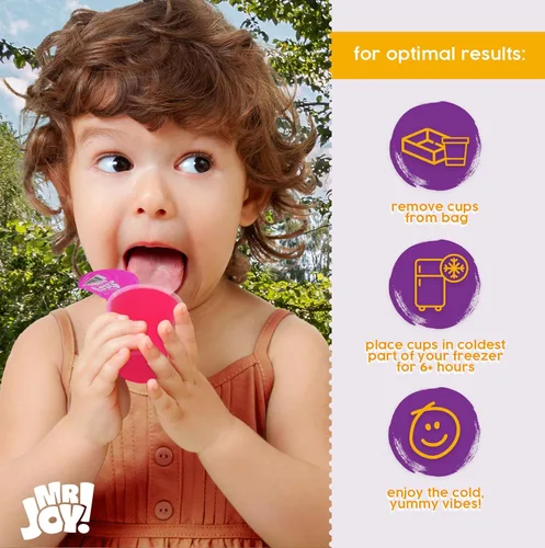 Miniatura 4 de Mr. Joy Soft Italian Ices - Paquete variado de mini tazas frías de sabores surtidos no congelados (40 x 1.34 onzas) - Freeze & Enjoy - 40 mini tazas