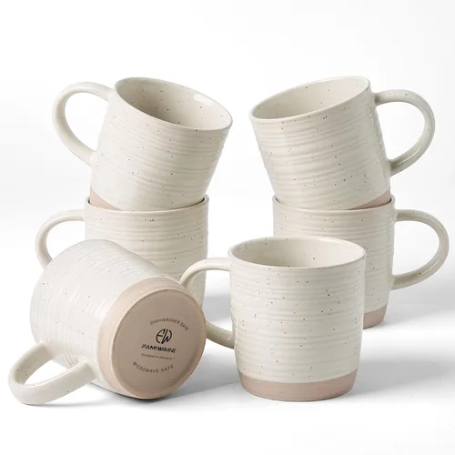 Miniatura 27 de famiware Juego de 4 tazas de café, juego de tazas de 13 onzas, juego de tazas de cerámica con asa para café, té, cacao, leche, serie Constellation