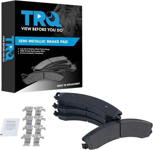 Miniatura 108 de TRQ Pastillas de freno delanteras semi metálicas compatibles con Ford Expedition 2018-2021 F-150 2018-2020 Lincoln Navigator 2018-2022