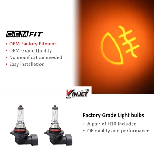 Miniatura 2 de Winjet Serie OEM WJ30-0151-09 para Ford F-250 F-350 F-450 F-550 Super Duty 2005-2007 [Ford Excursion 2005] Luces antiniebla de conducción