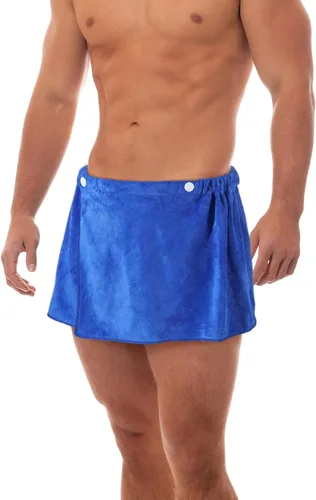 Miniatura 5 de Preboun Toalla de baño para hombre, toalla de ducha ajustable, toalla de spa con bolsillo para después de la ducha para hombres, regalo para spa
