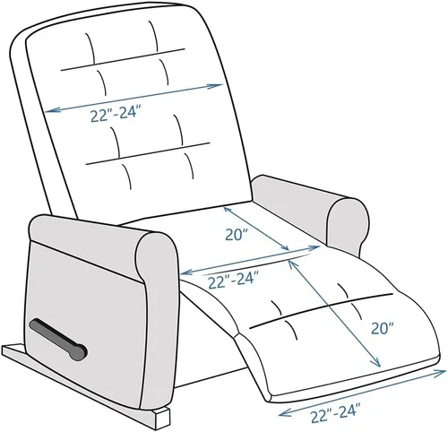 Miniatura 5 de STONECREST - Funda Refrescante para Silla Reclinable, Funda de Satén Sedosa para Sillón Reclinable, Funda Deslizable para Sillón Reclinable que se