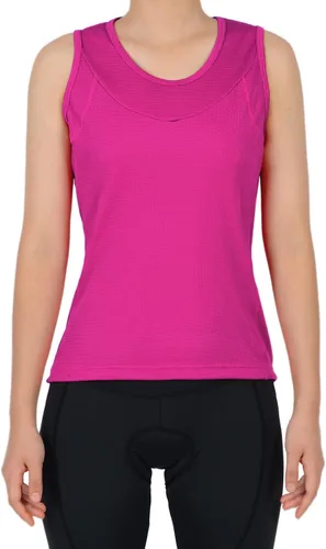 Miniatura 18 de Camiseta sin mangas de ciclismo con espalda cruzada para mujer, para interiores y exteriores, con bolsillos