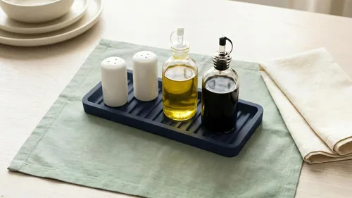 Miniatura 5 de Bandeja organizadora para fregadero de cocina de silicona, soporte de esponja y protector de encimera Plato y bandeja dispensadora de jabón