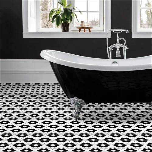 Miniatura 3 de FloorPops FP3931 Azulejos negros Biscotto adhesivos para el suelo