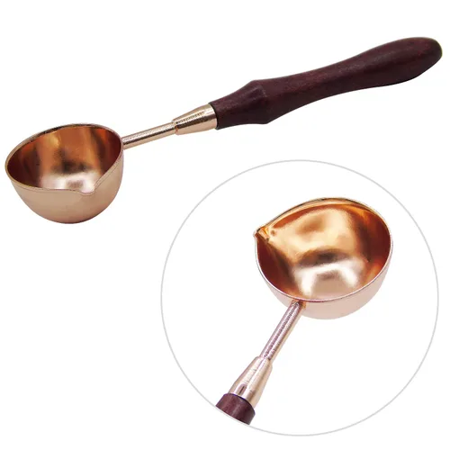 Miniatura 3 de Calentador de sello de cera, sellador de cera, horno de fusión con cuchara de fusión para sellar sobre de letras de sello
