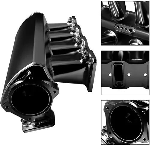 Miniatura 7 de 92mm Colector de admisión con raíles de combustible y sensores de posición del acelerador TPS IAC compatible con Chevrolet GMC Pontiac para LS LS1