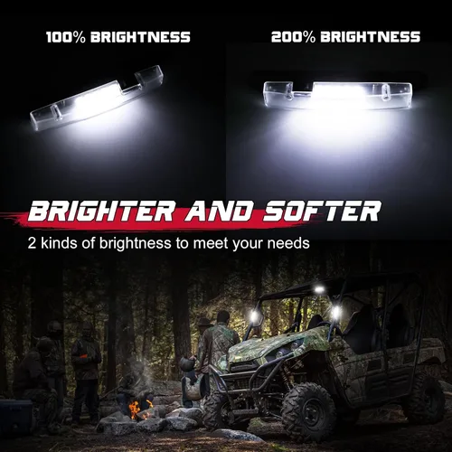 Miniatura 3 de OFFROADTOWN UTV - Luz interior universal para montaje en barra enrollable, luz LED, luz cúpula, luz enrollable para uso general, luz envolvente