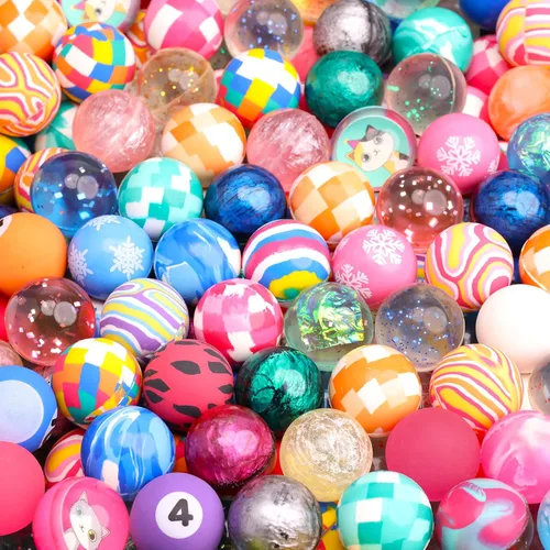 Miniatura 8 de Bolas de Rebote - Paquete Surtido de 12 Bolas de Rebote - 3 Tamaños: 45 mm / 1.77 pulgadas, 32 mm / 1.26 pulgadas y 25 mm / 1 pulgada - Mini Bolas