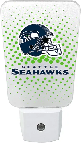 Miniatura 23 de Party Animal Luz nocturna LED del equipo de la NFL, con sensor automático y 3 ajustes de luz, diseño delgado de 5 pulgadas que se adapta a enchufes