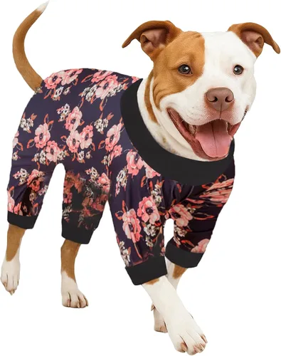 Miniatura 14 de LovinPet Pijama de Perro para Perros Grandes - Camisa para Aliviar la Ansiedad, Protección Solar para Perros, Pijamas de Recuperación Poscirugía