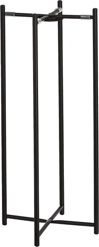 Miniatura 3 de Amazon Basics Soporte de plantas de metal de dos niveles, redondo, negro