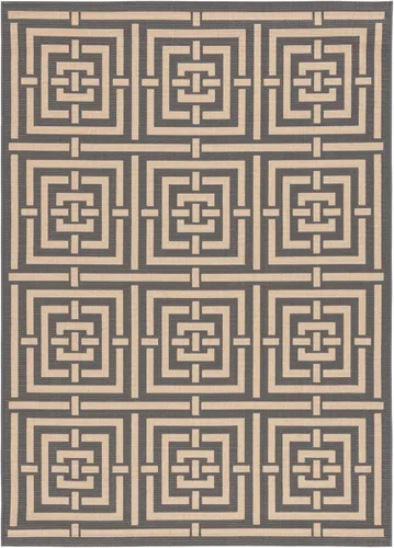 Miniatura 27 de SAFAVIEH Courtyard Collection CY6937 - Alfombra decorativa para interiores y exteriores, impermeable, fácil de limpiar, 2 pies 3 pulgadas x 6 pies 7