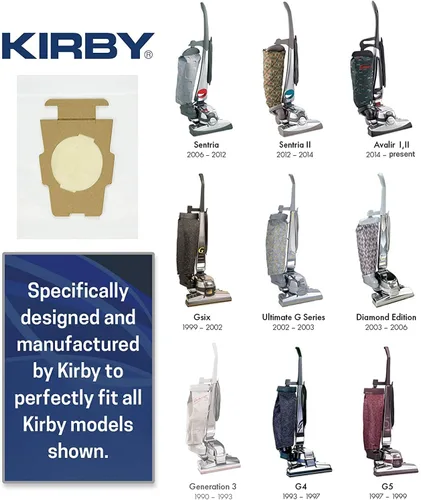 Miniatura 4 de Kirby 204814 Bolsas de Filtro HEPA Micron Magic Plus, 6, Bolsas de Aspiradora Blancas