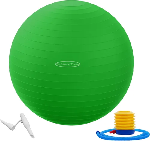 Miniatura 10 de Fitvids Pelota de ejercicio para fitness, yoga, pilates con bomba rápida, pelota de equilibrio antideslizante antiestallido