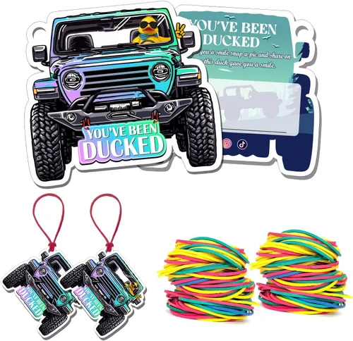 Miniatura 10 de You've Been Ducked - Tarjeta de juego, tarjeta de juego para Jeep o SUV, etiquetas de pato, pato de goma para etiquetas, diseño de automóvil de 4 4