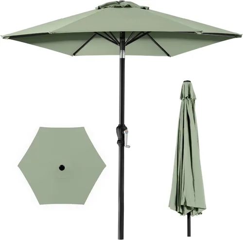 Miniatura 36 de Best Choice Products Sombrilla de patio al aire libre de 10 pies, sombrilla de mesa para exteriores, sombrilla de patio, sombrilla de mercado con 8