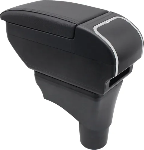 Miniatura 9 de YJYWZH Caja de reposabrazos para Nissan March Micra 2011-2016, caja de almacenamiento central, organizador interior de consolas centrales de mano