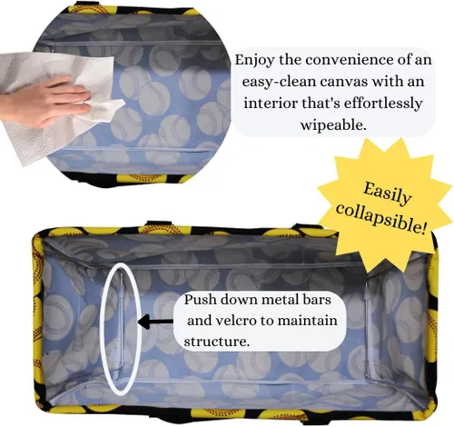 Miniatura 401 de NGIL Bolsa de comestibles reutilizable extra grande plegable de gran tamaño para comestibles, almacenamiento, picnic, playa, Bronco-negro occidental