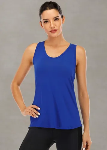 Miniatura 3 de ICTIVE - Camiseta deportiva sin mangas con espalda cruzada, para mujer, ideal para yoga