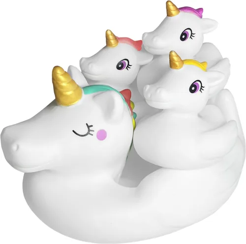 Juguetes de baño para bebés, bonitos juguetes de baño de unicornio para niños pequeños, juguetes de bañera para niños y niñas, juguetes de ducha