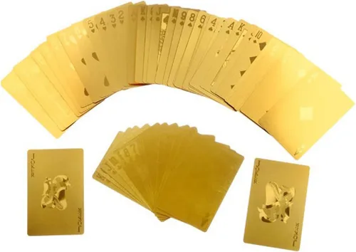 Miniatura 7 de Cartas de póquer resistentes al agua, de 24 quilates, con caja de regalo