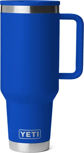 Miniatura 9 de YETI Rambler - Taza de viaje de 40 onzas con tapa abatible y pajilla, acero inoxidable, aislada al vacío, a prueba de fugas, apta para portavasos