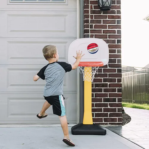 Miniatura 7 de Baloncesto para niños y jóvenes, tamaño 4/5 (25.5/27.5 pulgadas), baloncesto de goma de alta calidad para niños y niñas, juegos de piscina
